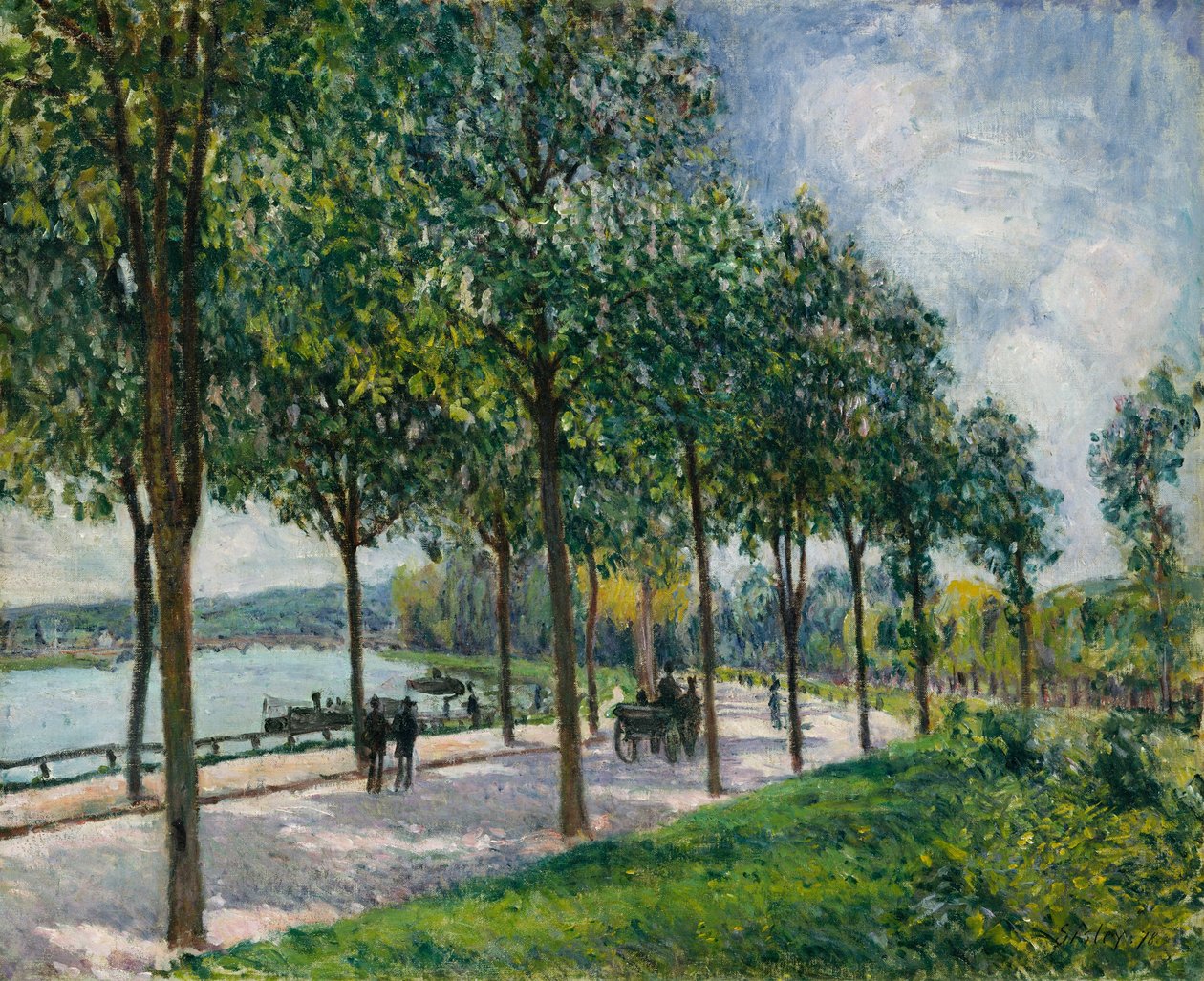 Allée of Kestane Ağaçları, 1878. by Alfred Sisley