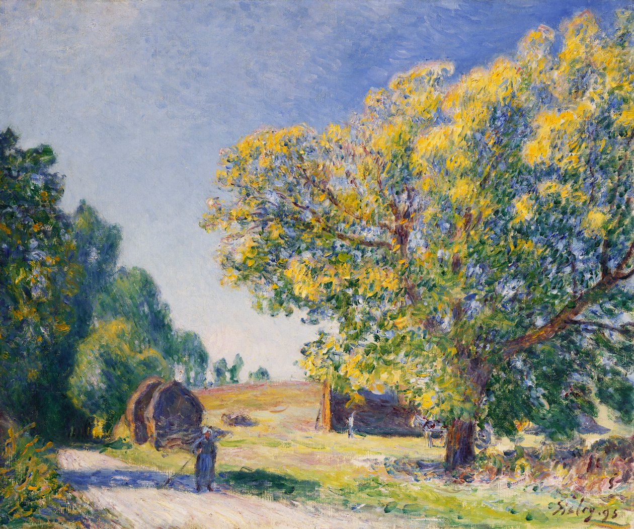 Ormanın Etrafında Bir Açıklık; Autour de la Foret, une Clairiere by Alfred Sisley