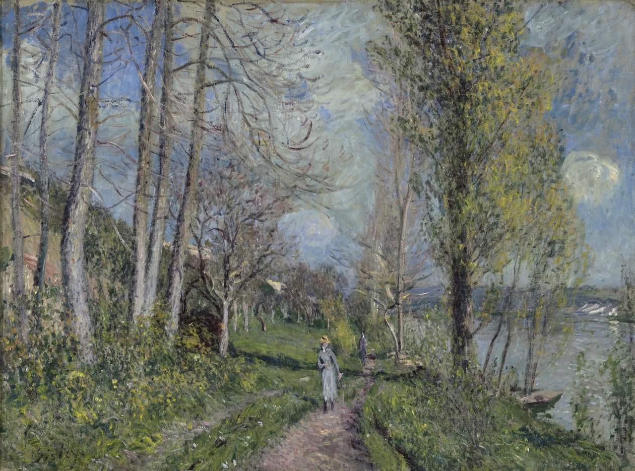 Seine Kıyıları, c.1880-81 by Alfred Sisley