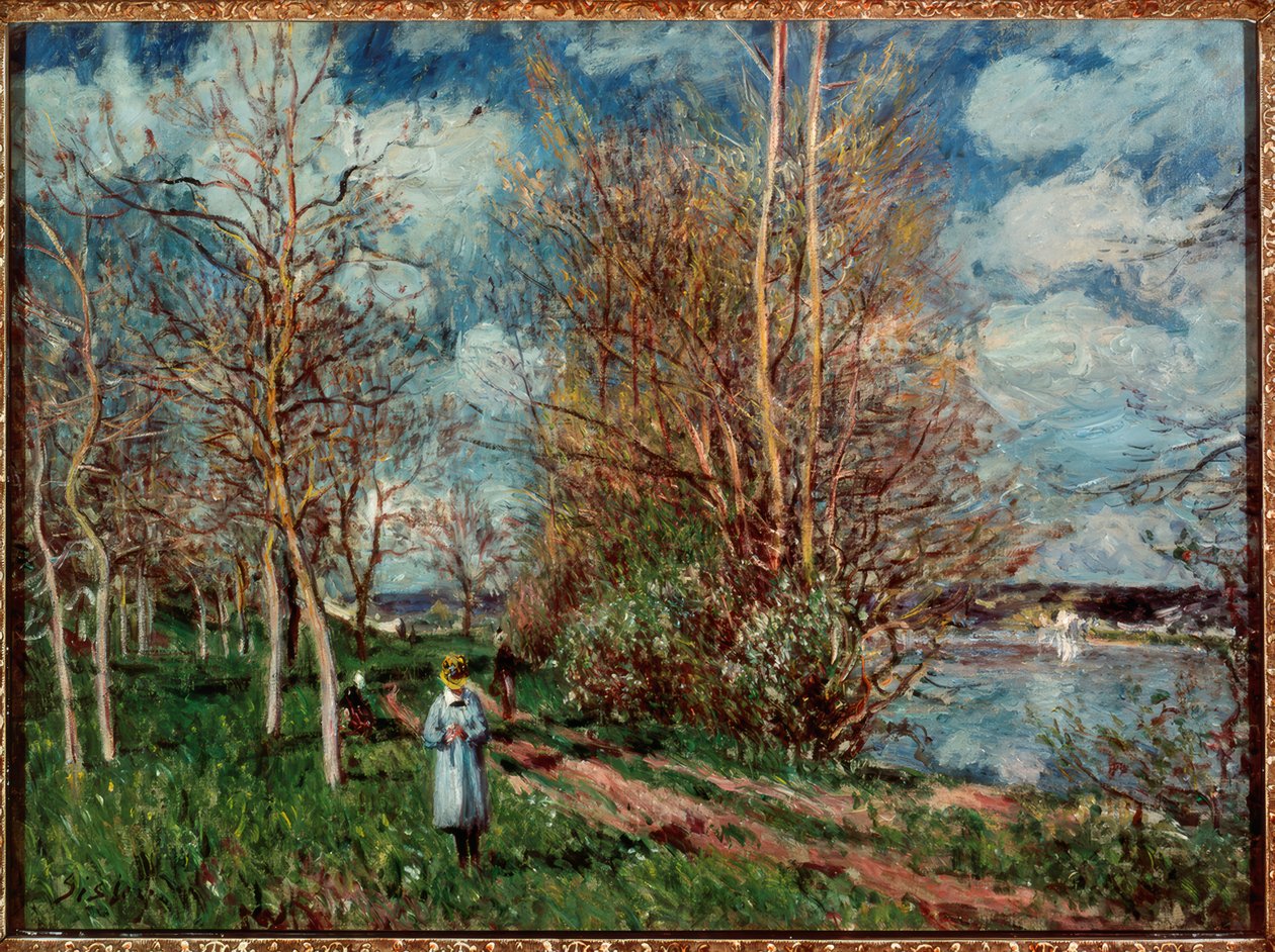 İlkbaharda küçük çayırlar by Alfred Sisley