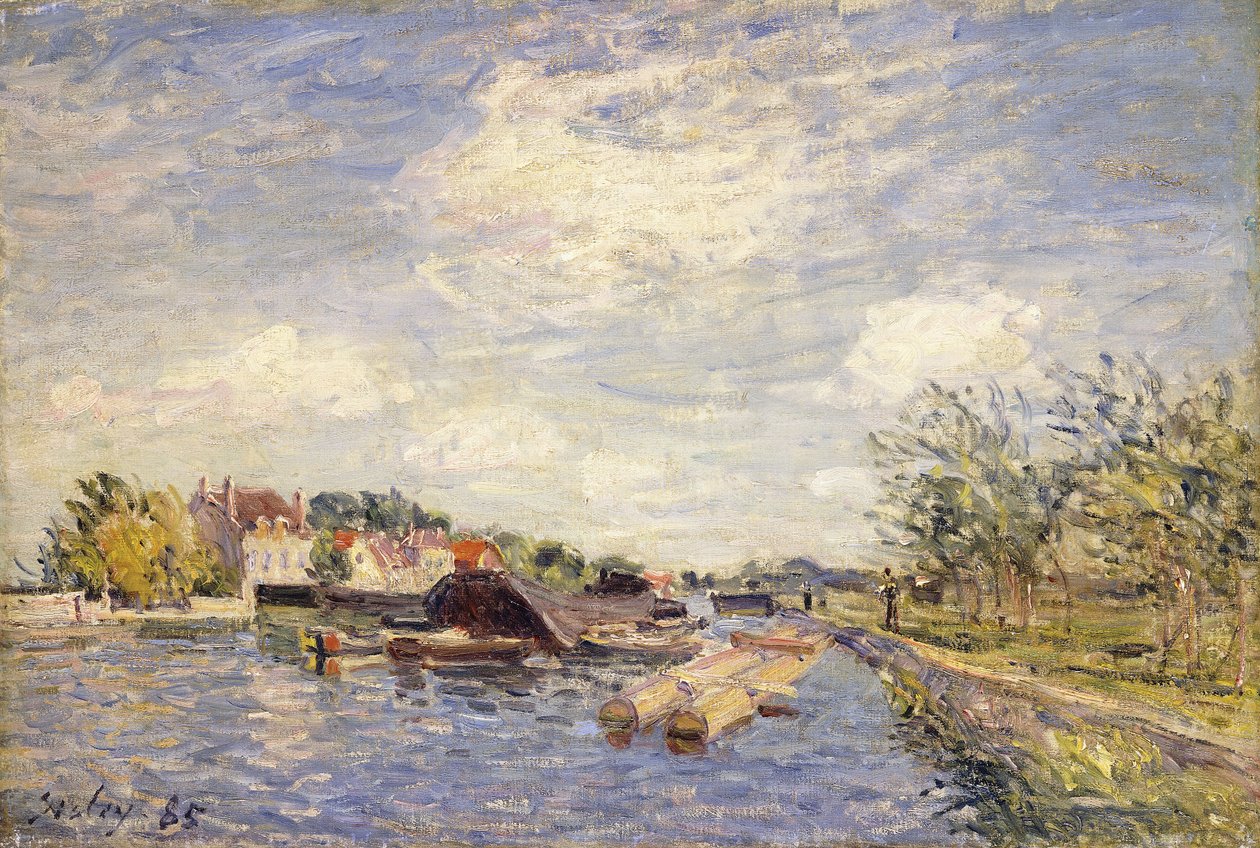 Yalanın Kenarları, 1885 by Alfred Sisley