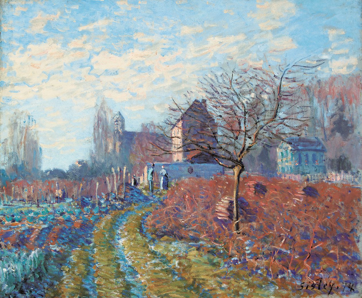 Gelee Blanche - Saint-Martin Yazı, 1874 by Alfred Sisley