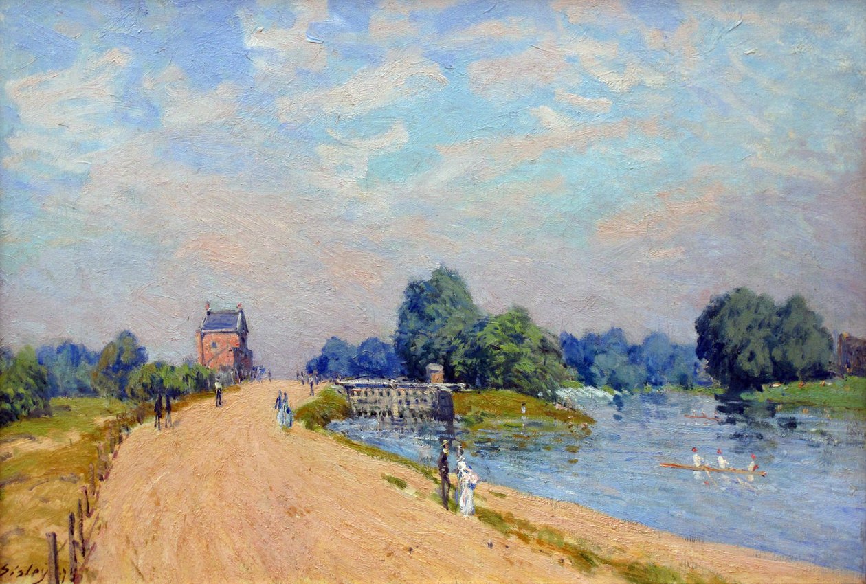 Hampton Court Yolu by Alfred Sisley