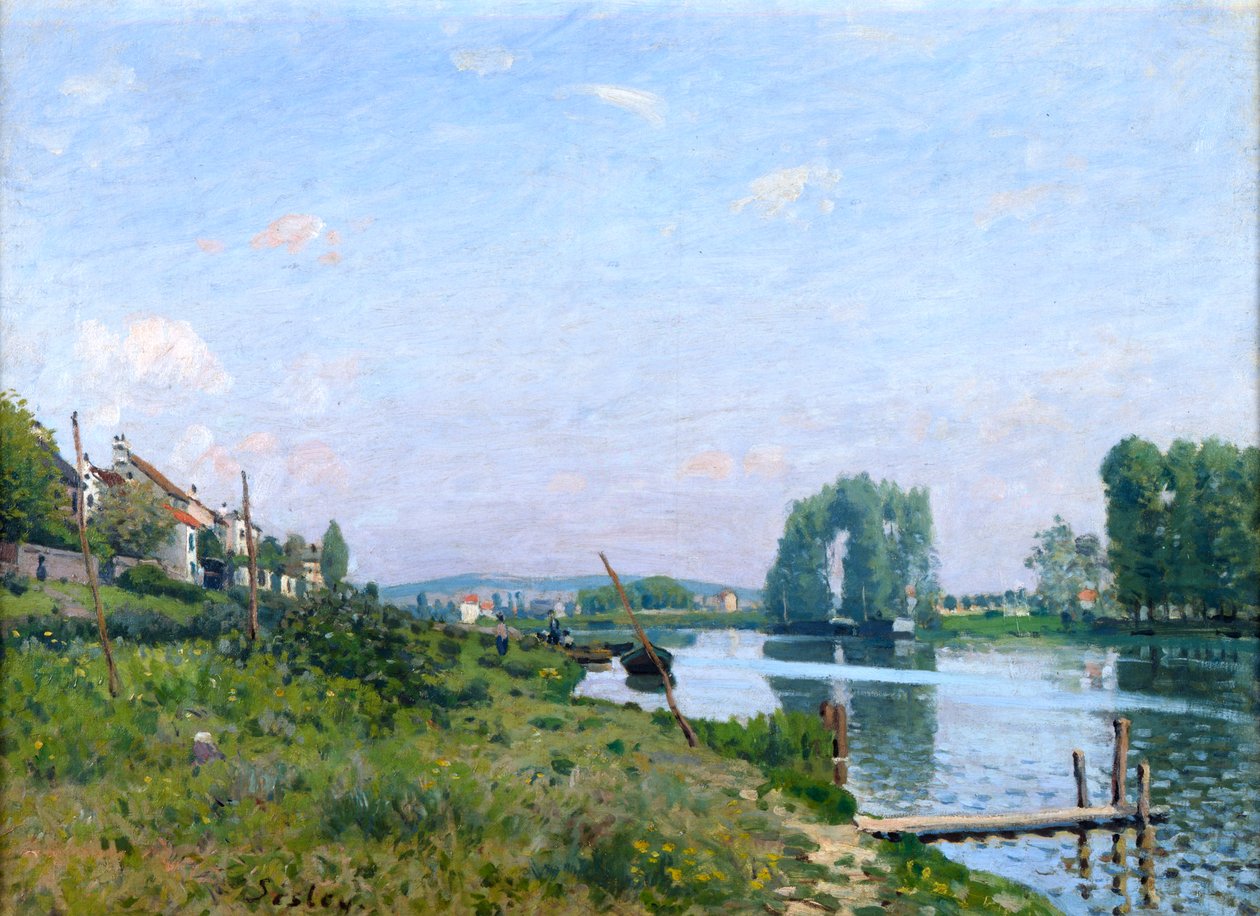 Saint-Denis Adası, 1872 by Alfred Sisley