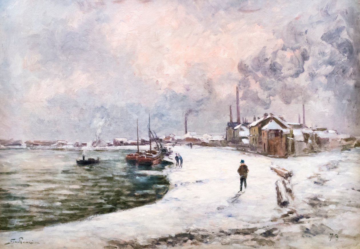 karda sarmaşık by Alfred Sisley