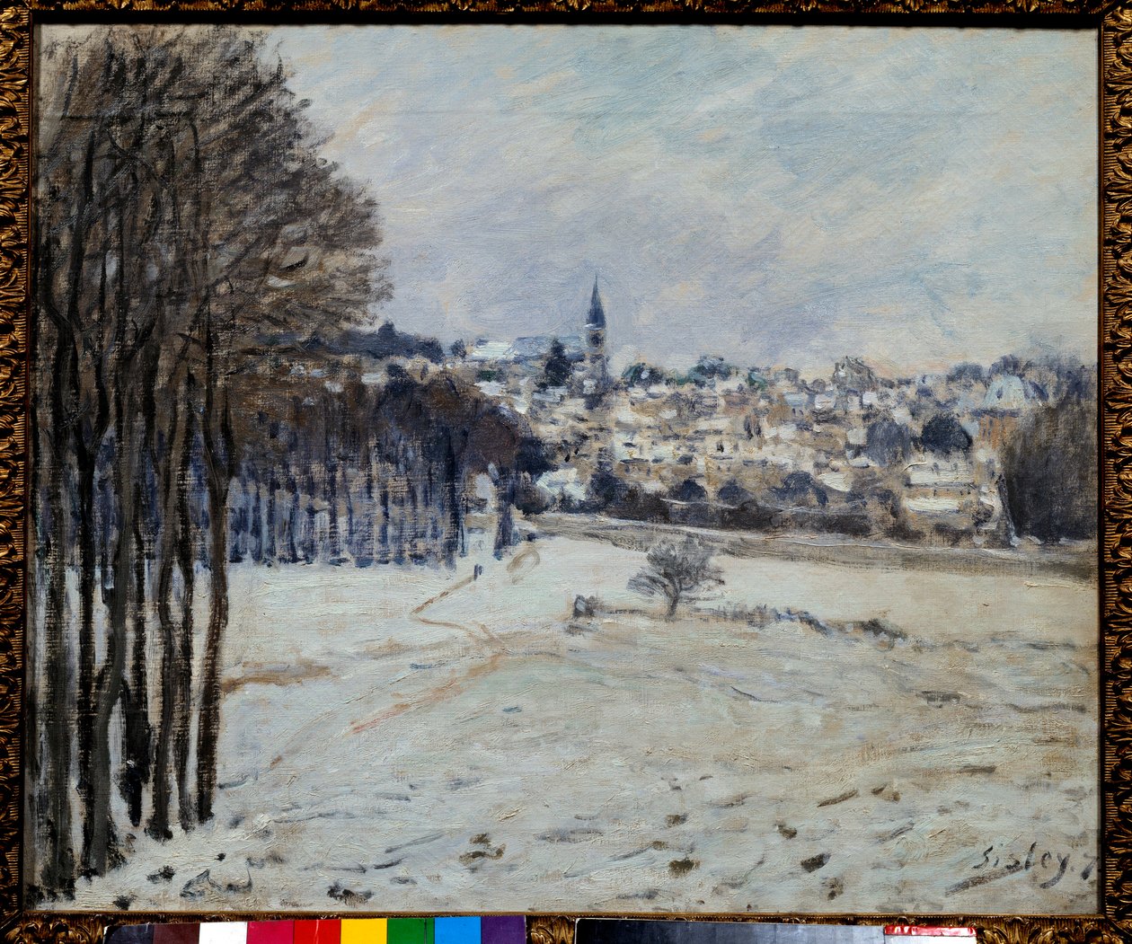 La neige a Marly Tablosu, Alfred Sisley (1839-1899) 1875 Güneş. 0,46x0,56 m Paris, Orsay Müzesi by Alfred Sisley