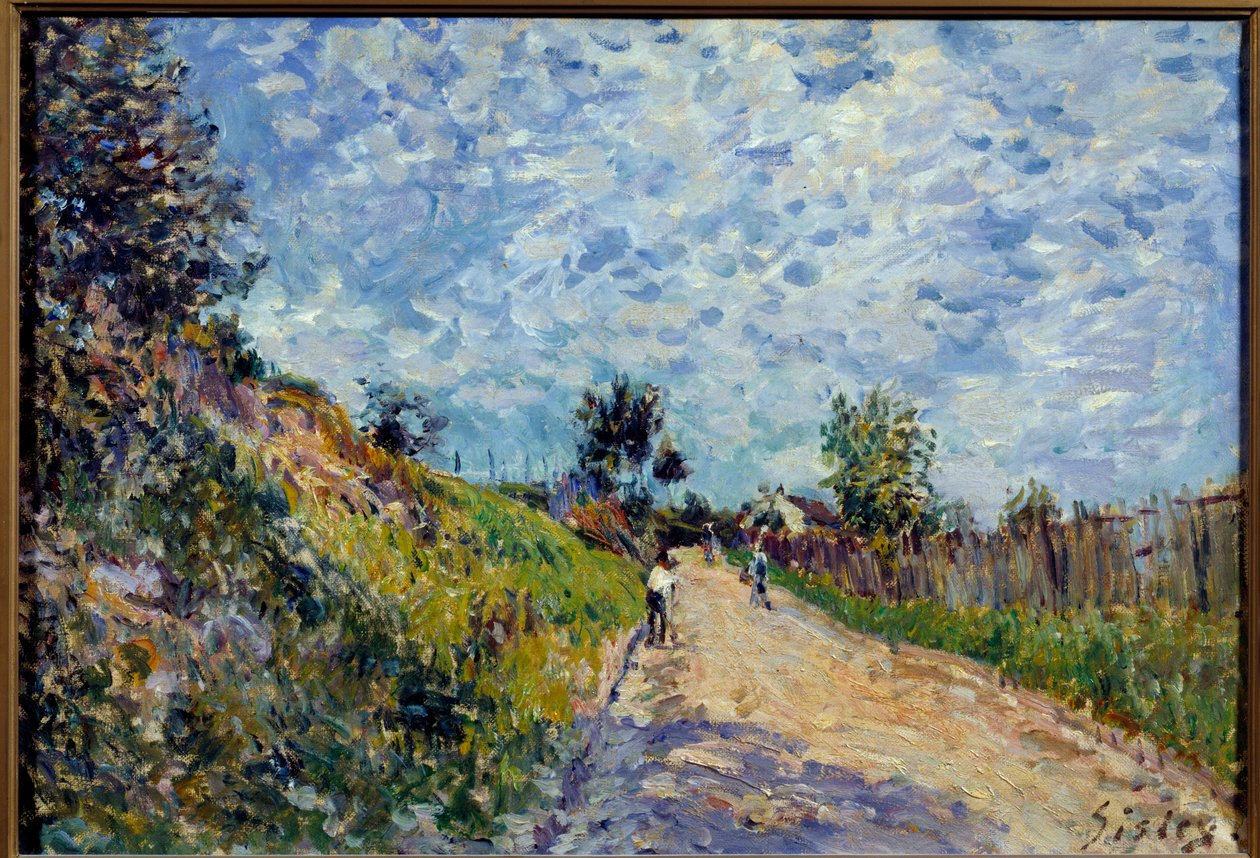 Alfred Sisley (1839-1899) 1870 Sun tarafından Manzara Resmi. 0,38x0,55 m Lyon, Musee des Beaux Arts by Alfred Sisley