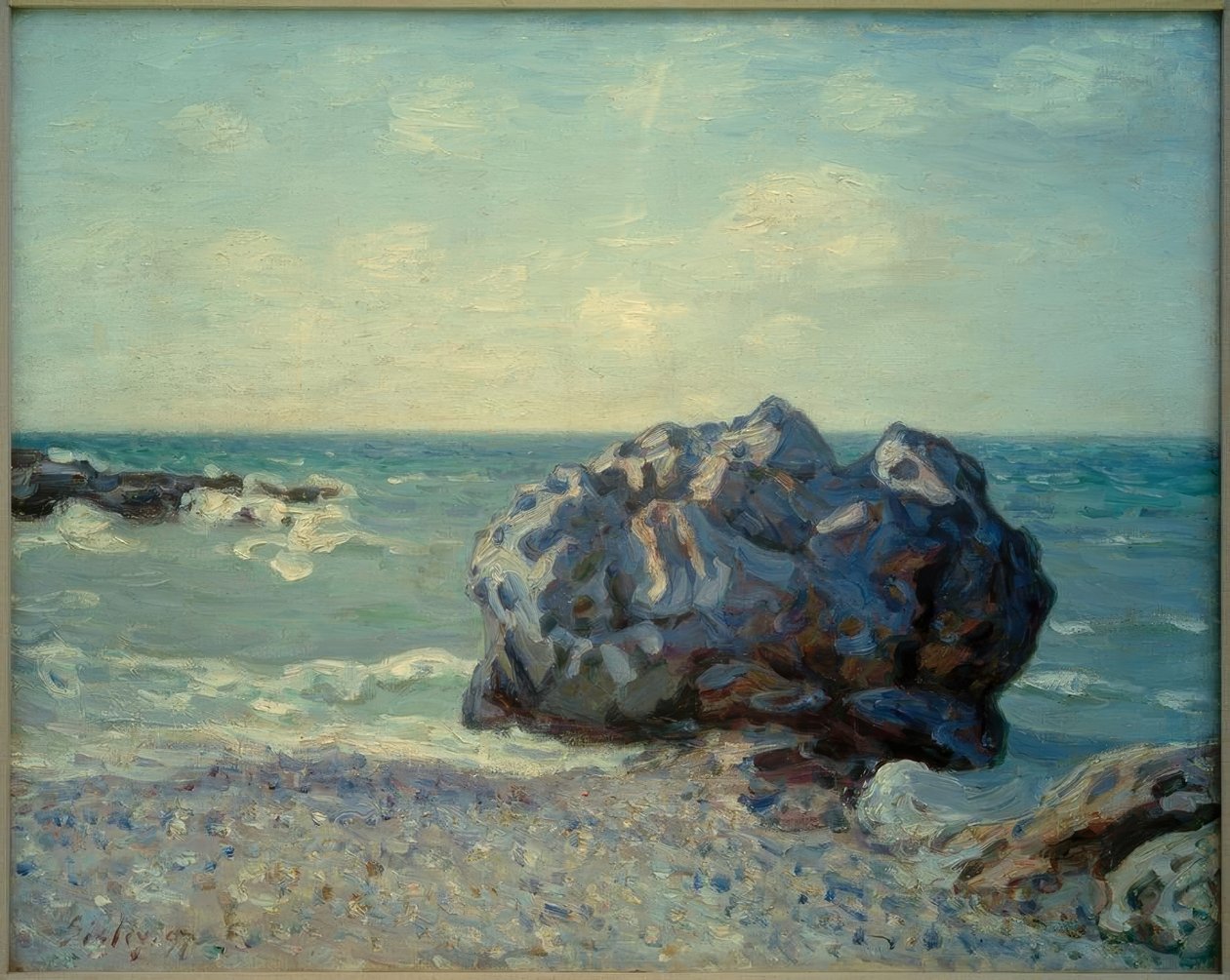 Langland Körfezi sabah by Alfred Sisley