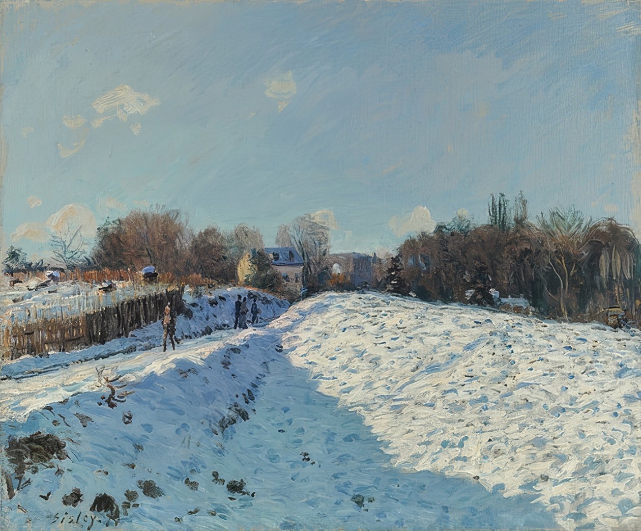 Louveciennes im Schnee (Louveciennes