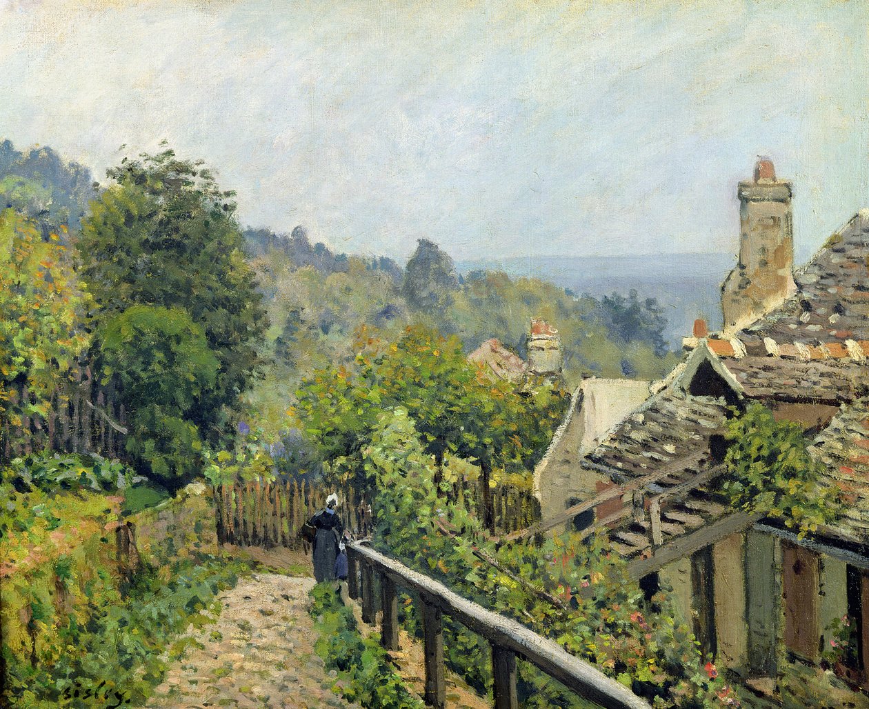 Louveciennes veya, The Heights at Marly, 1873 by Alfred Sisley