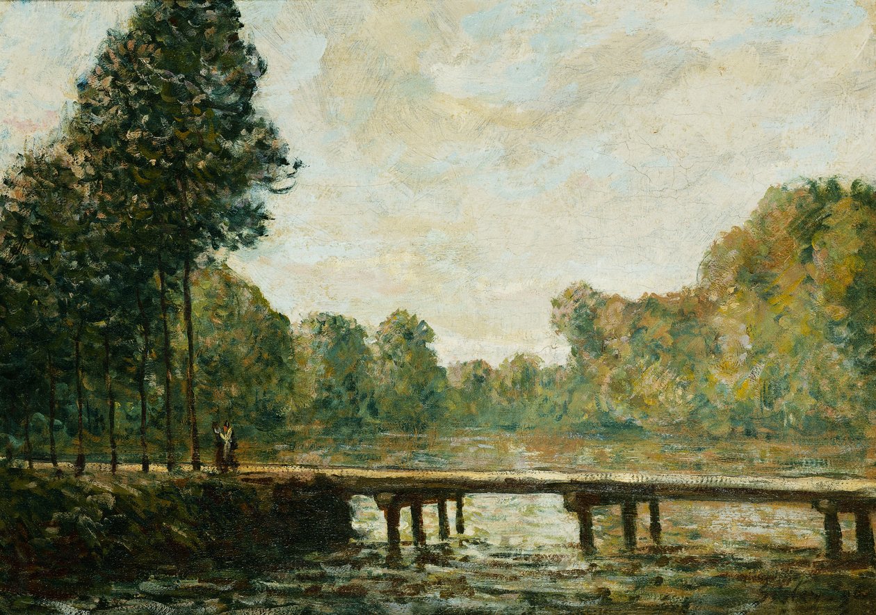 Orvanne Üzerindeki Küçük Köprü, 1890 by Alfred Sisley