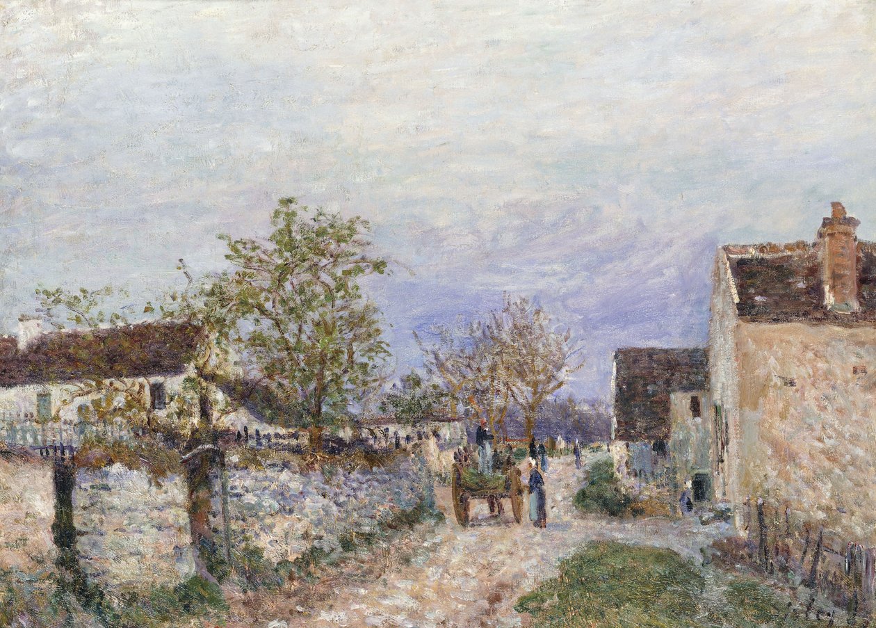 Rue a Veneux, 1883 by Alfred Sisley