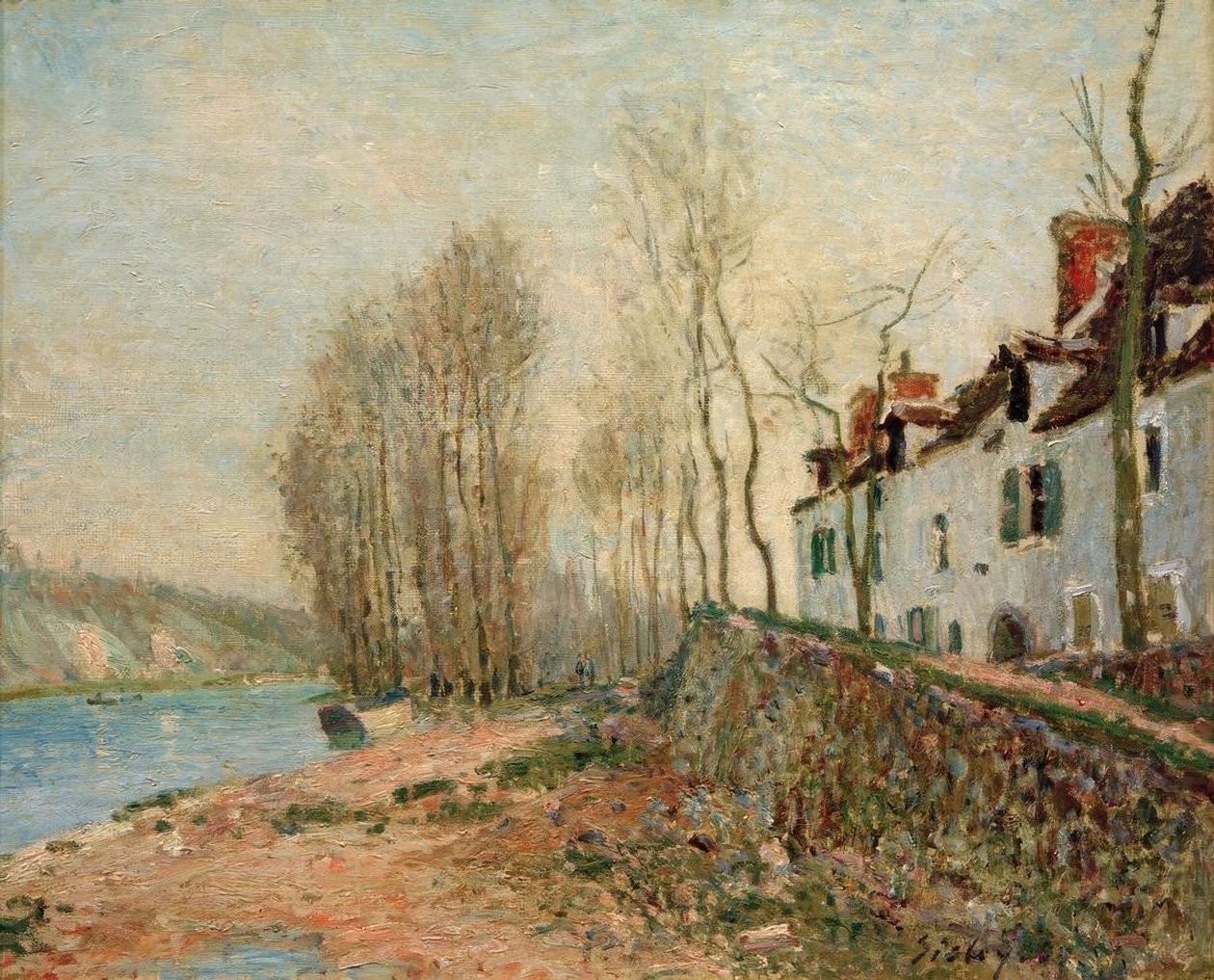 Saint-Mammes, La Croix-Blanche by Alfred Sisley