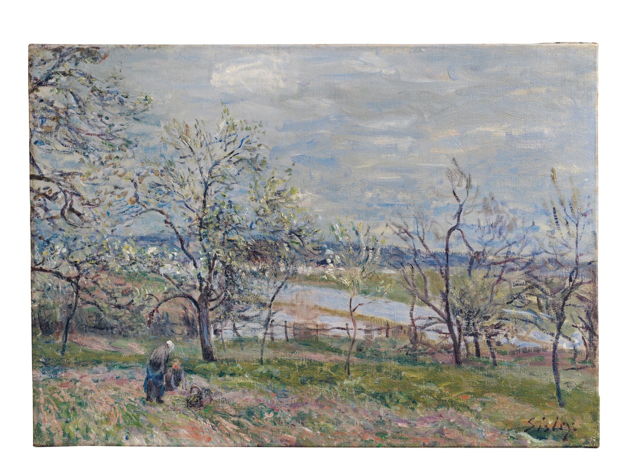 Veneux-Nadon'da Bahar, 1882 by Alfred Sisley