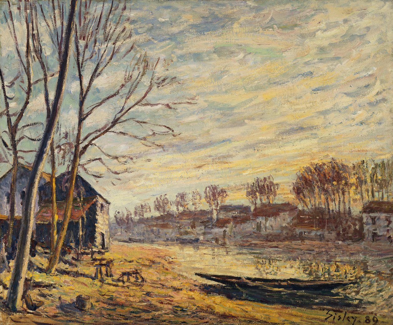 Matrat Tersanesi; Chantiers bir Matrat, 1889 by Alfred Sisley