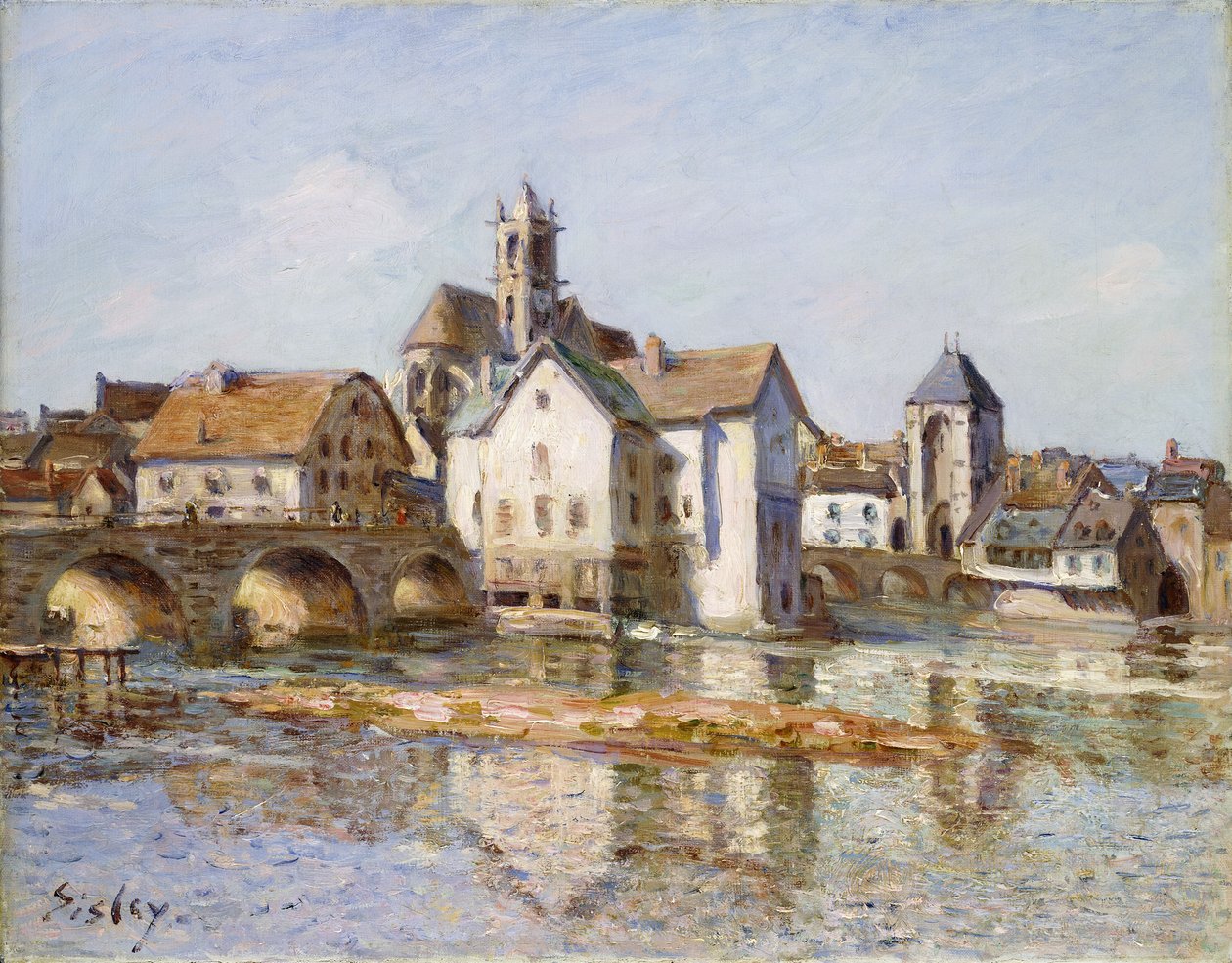 Moret Köprüsü, 1892 by Alfred Sisley