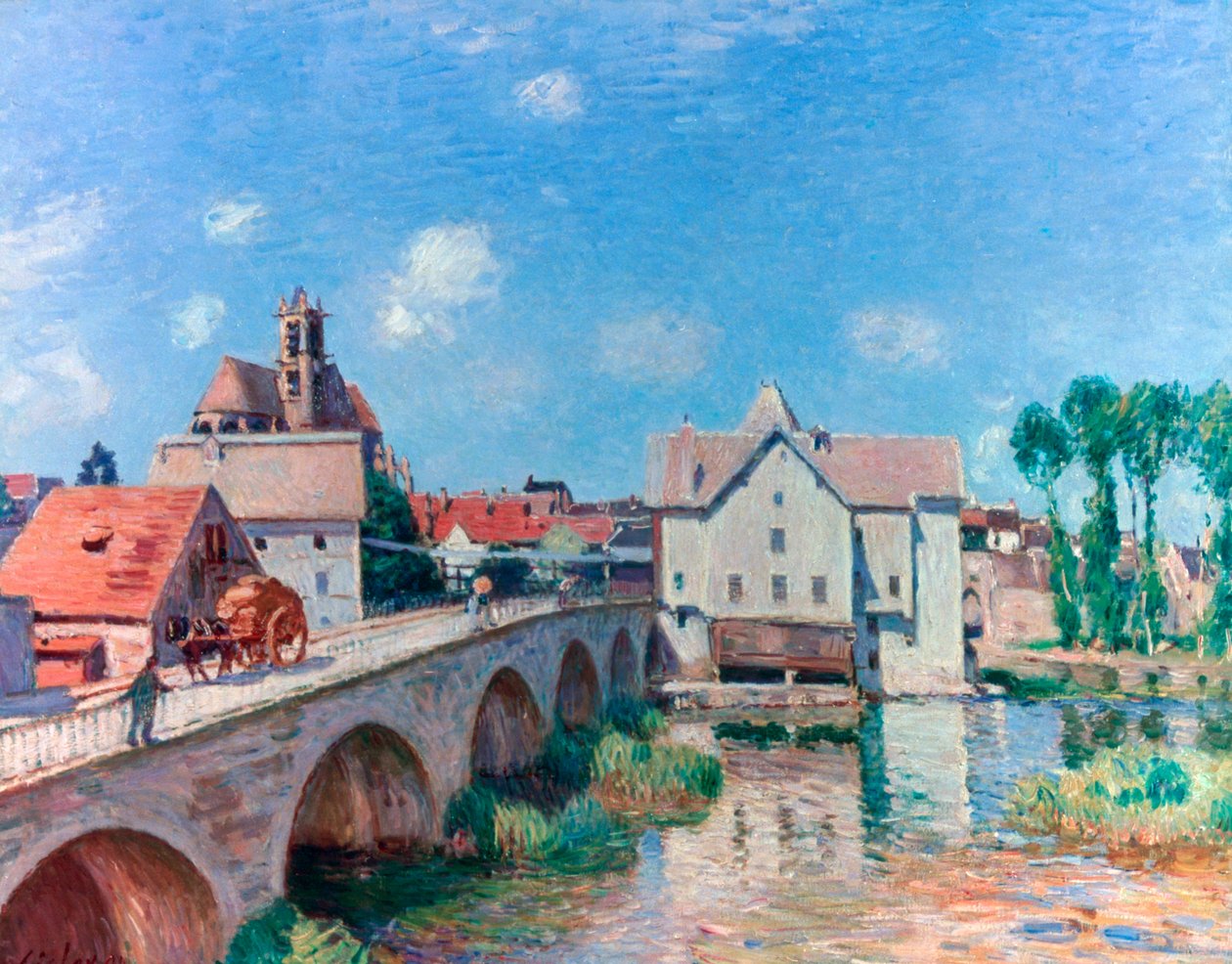 Moret Köprüsü, 1893 by Alfred Sisley