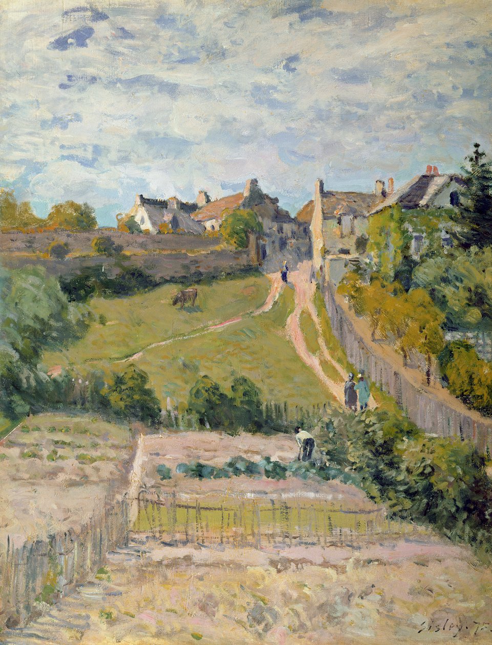 Tırmanma Yolu, 1875 by Alfred Sisley