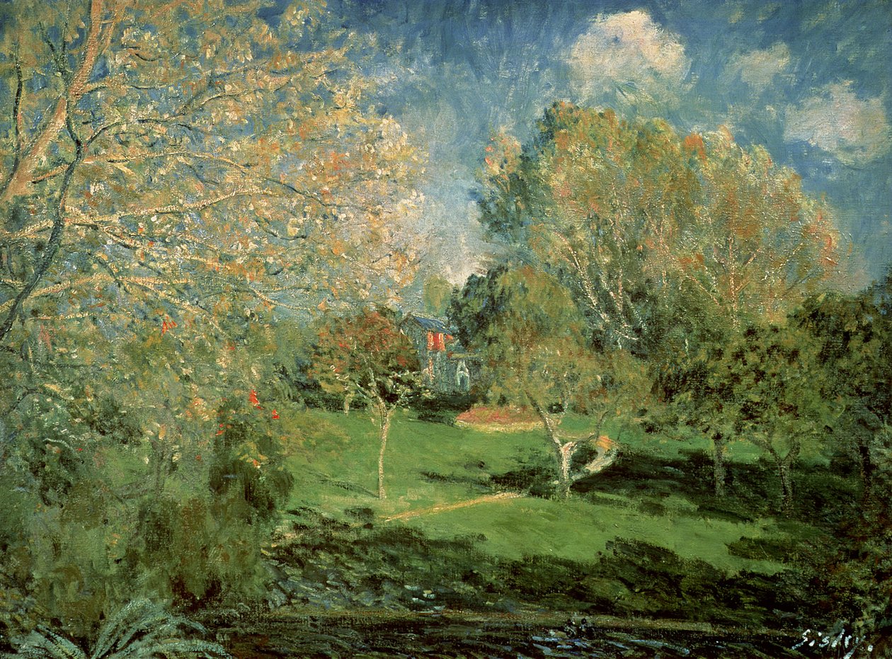 Hoschede Ailesinin Bahçesi, 1881 by Alfred Sisley