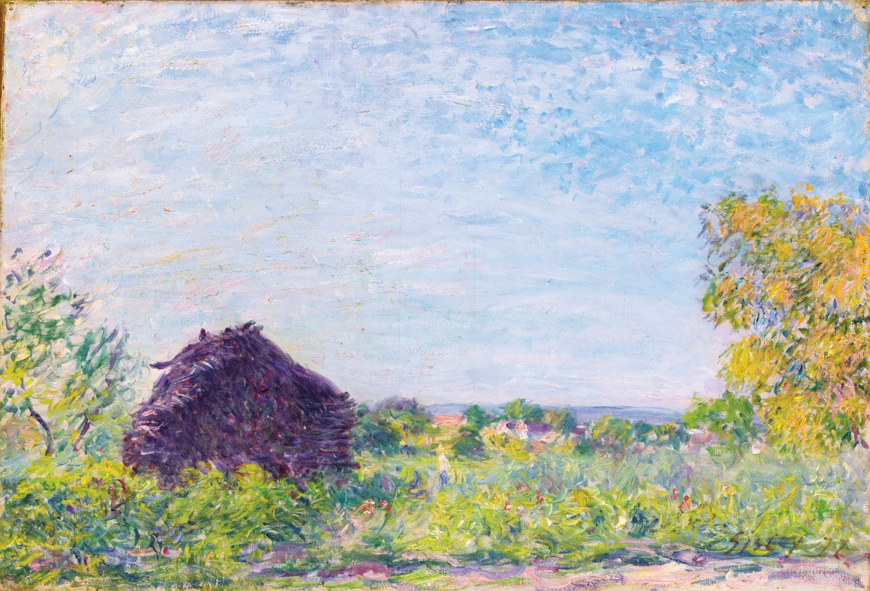 Samanlık, 1877 by Alfred Sisley