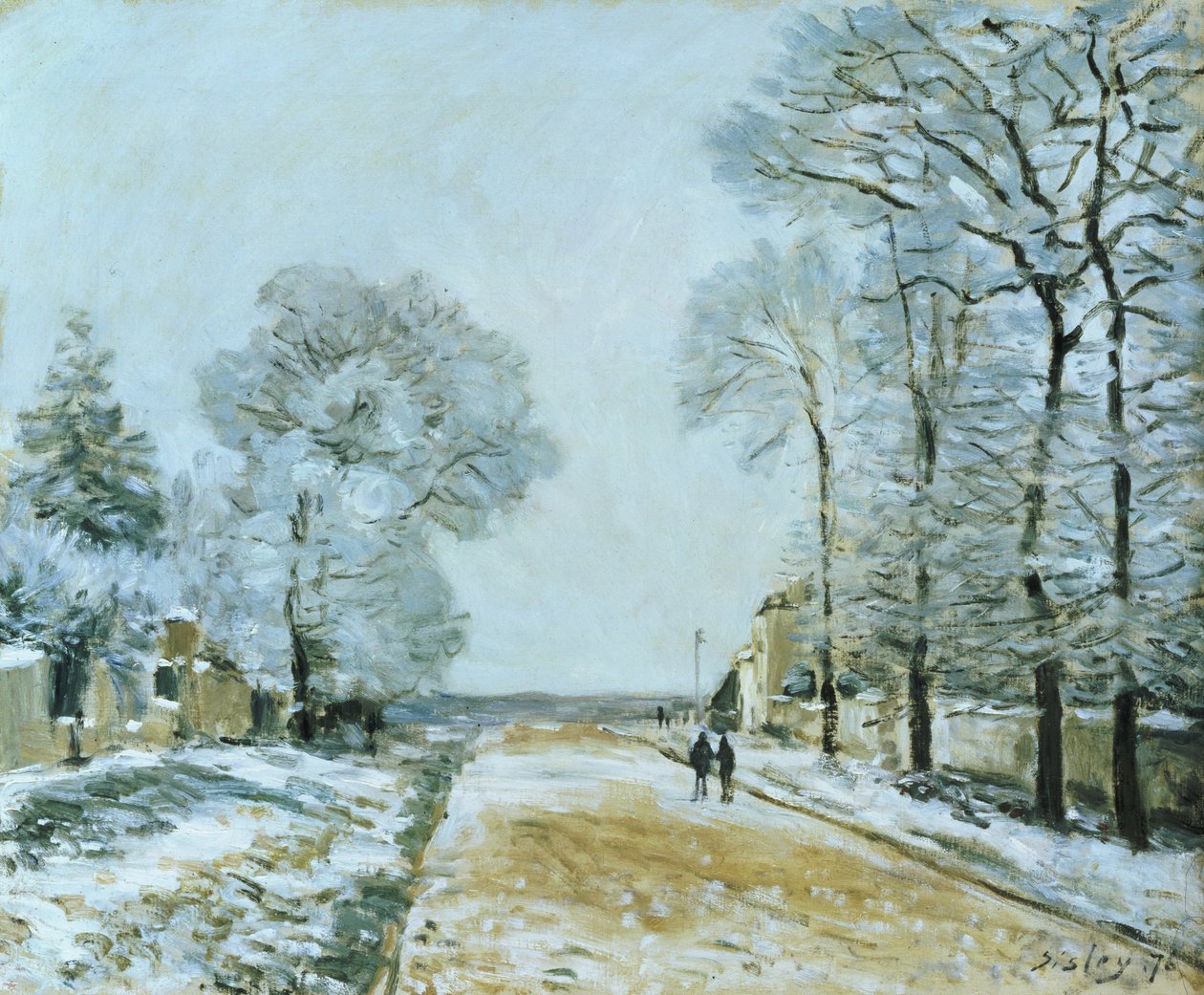Yol, Kar Etkisi, 1876 by Alfred Sisley