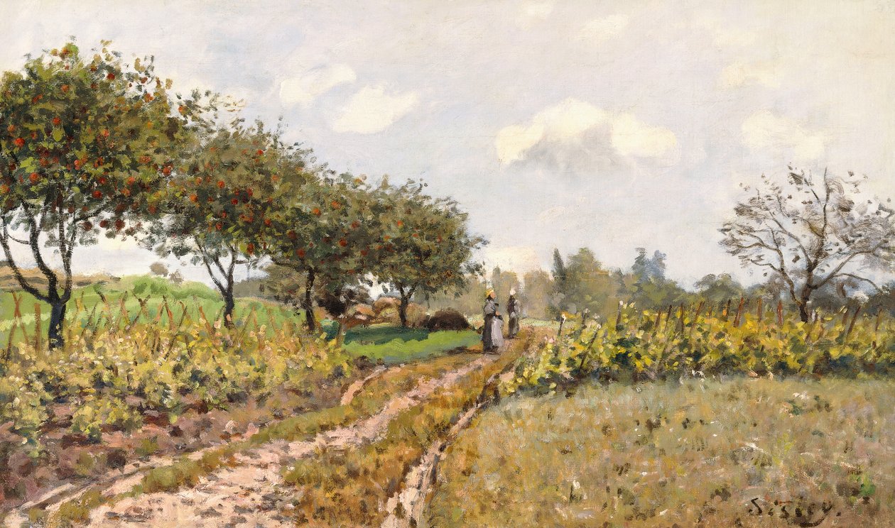 Kırsaldaki Yol, 1876 by Alfred Sisley