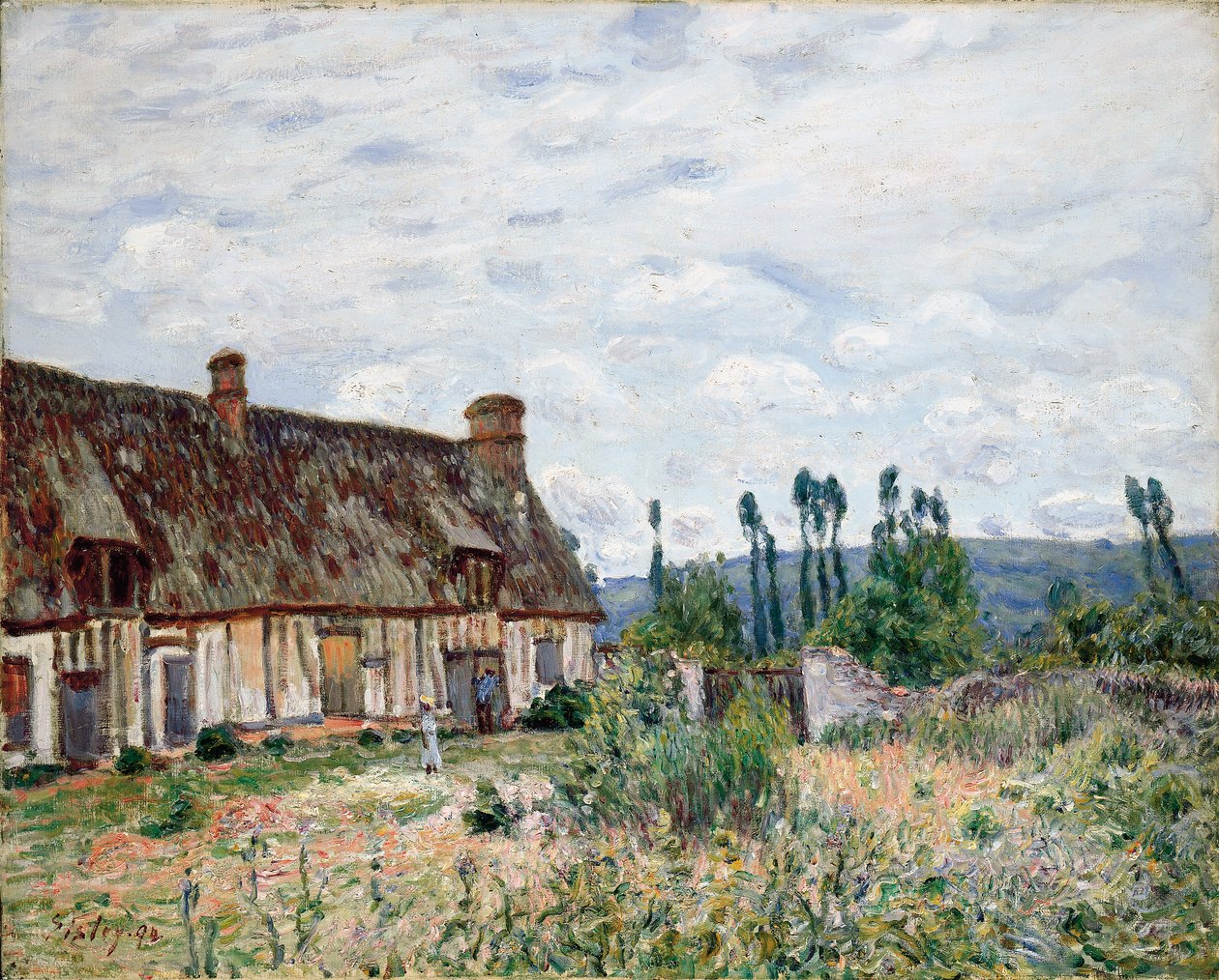 Terk edilmiş sazdan kulübe, 1894 by Alfred Sisley