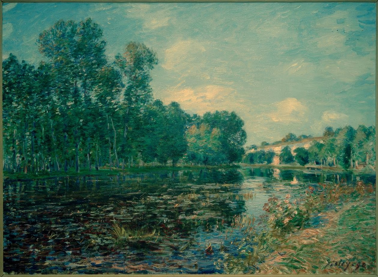 Yaz aylarında Loing dönüş by Alfred Sisley