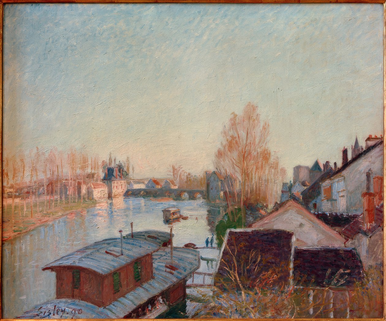Ufer des Loing bei Moret by Alfred Sisley