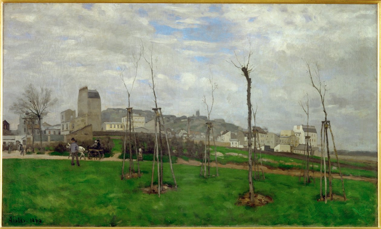 Montmartre manzarası by Alfred Sisley