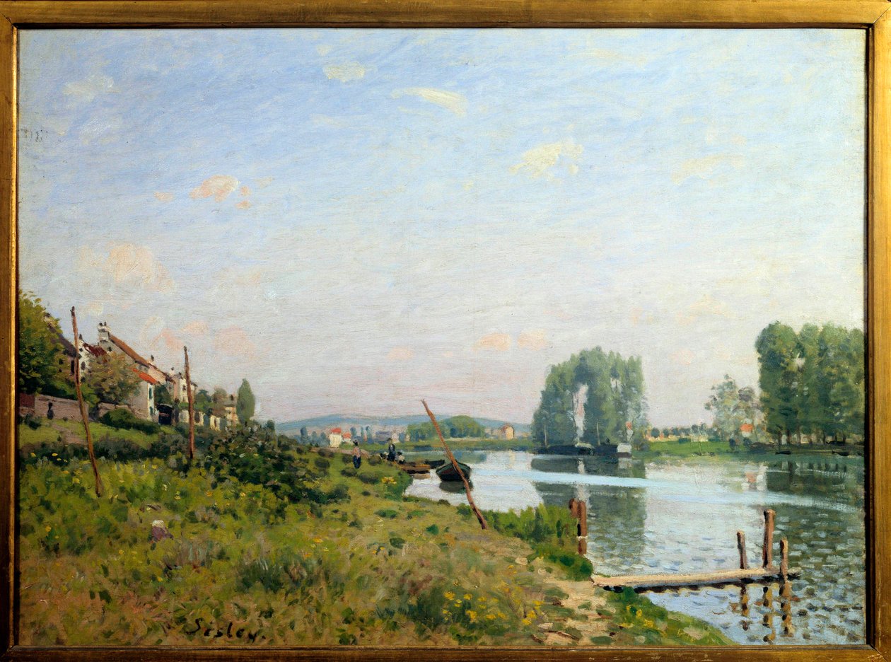 Adanın görünümü Saint Denis Alfred Sisley (1839-1899) 1872 Güneş tablosu. 0,5x0,65 m Paris, Orsay Müzesi by Alfred Sisley