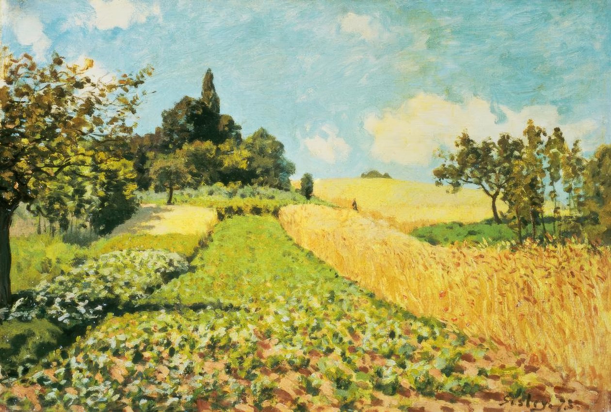 Buğday tarlası by Alfred Sisley