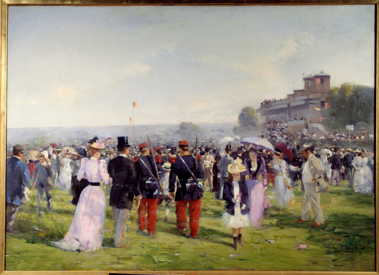 Alfred Smith (1853-1936) 1893 Sun tarafından Auteuil Boyama'da yarışların sonu. 1,09x1,5 m Paris, Musee Carnavalet Dikkat! Bu çalışmanın kullanımı, bir üçüncü taraf yetkilendirme talebine veya ek ücretlere tabi olabilir. by Alfred Smith