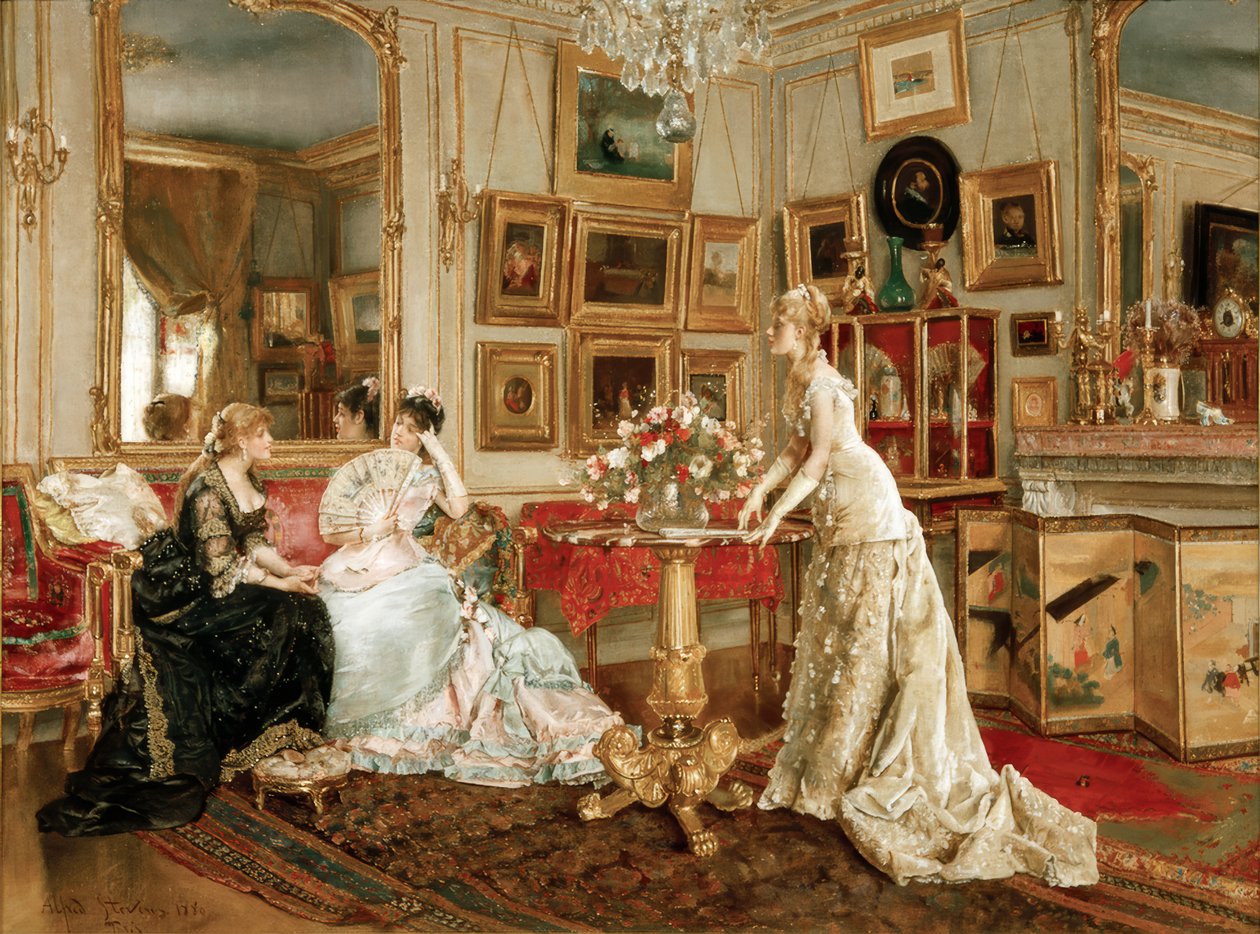 A.Stevens, Ressamın Yazı Odası by Alfred Emile Stevens