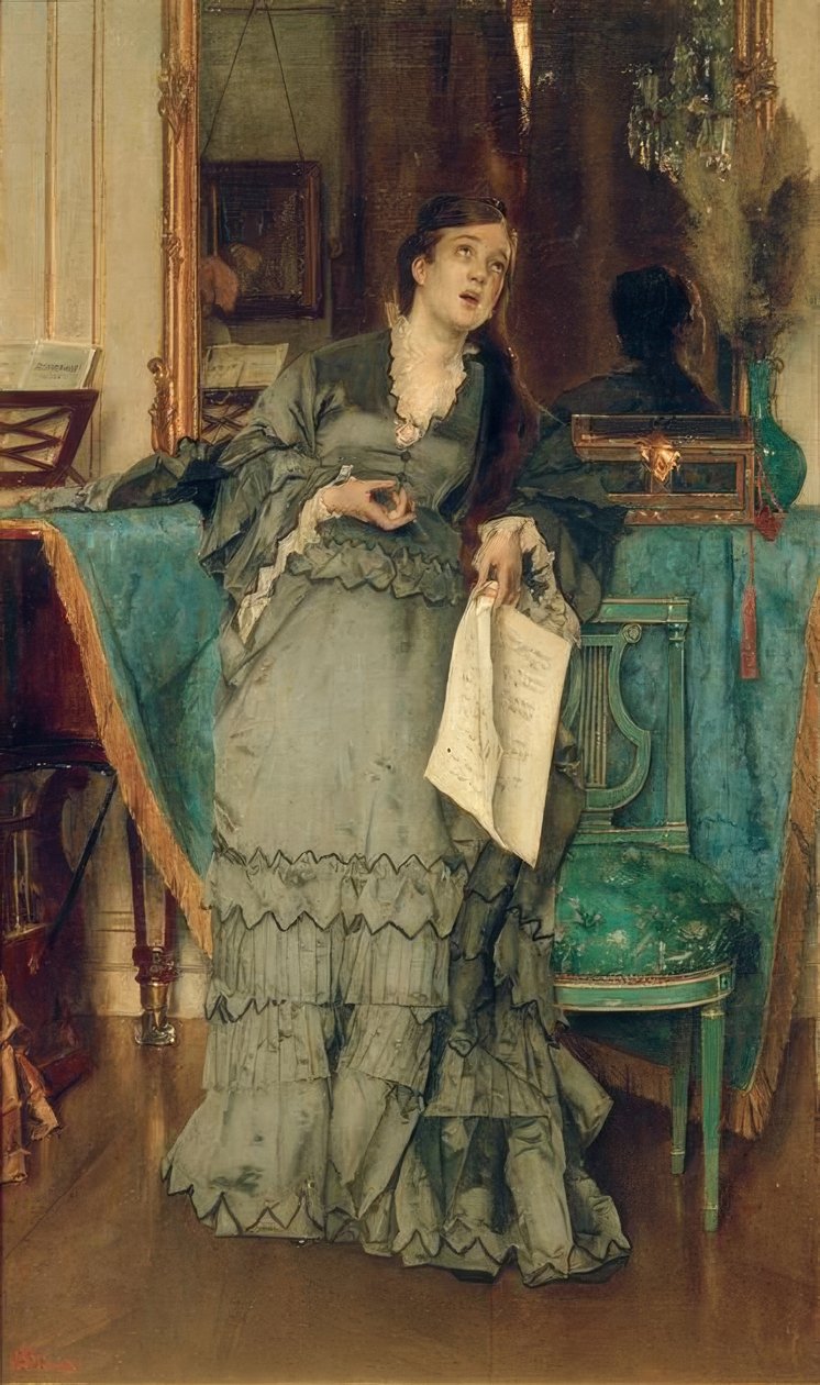 A. Stevens, Die Primadonna by Alfred Emile Stevens