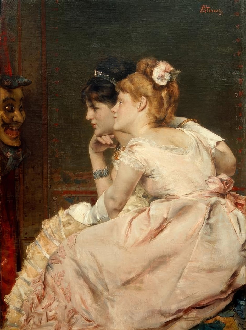 A.Stevens, Japon Maskesi by Alfred Emile Stevens