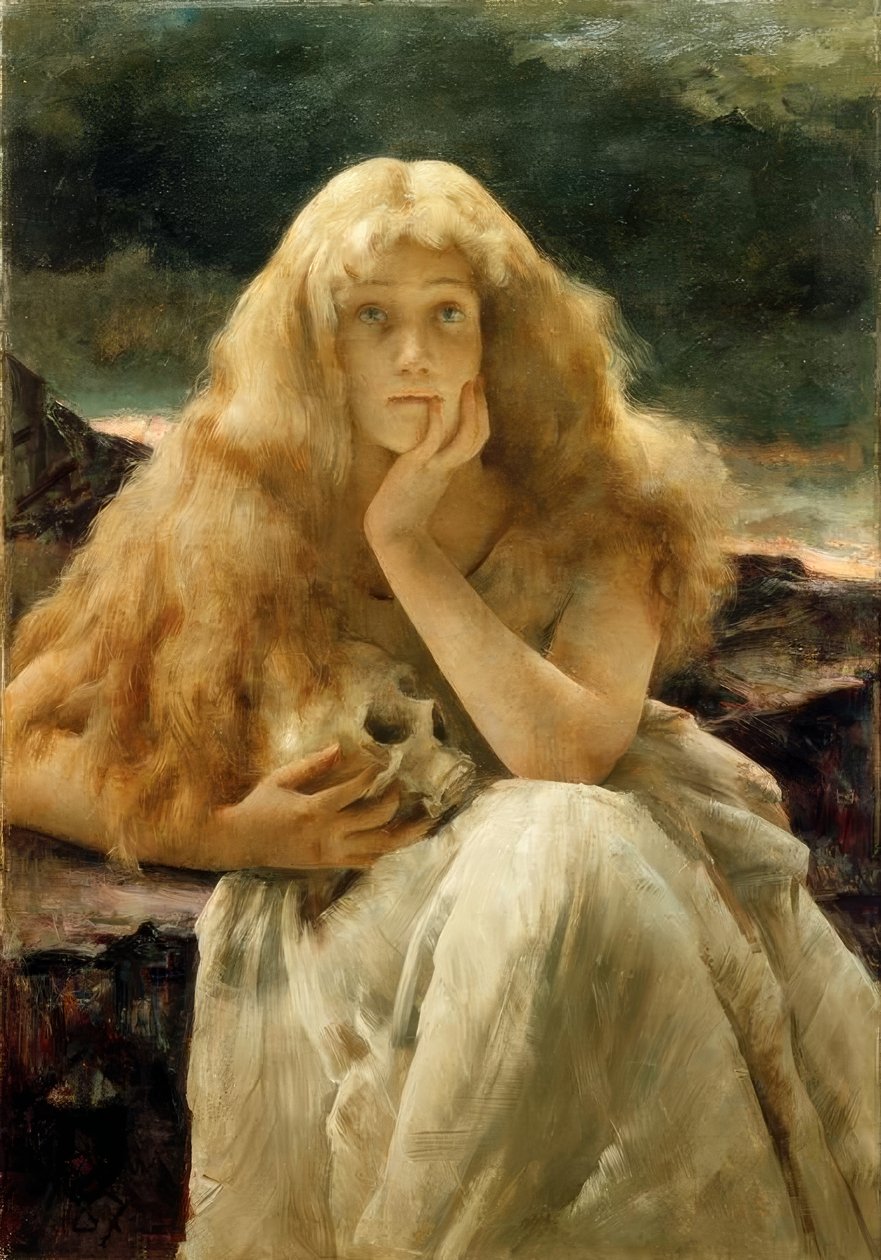 A. Stevens, Maria Magdalena by Alfred Emile Stevens