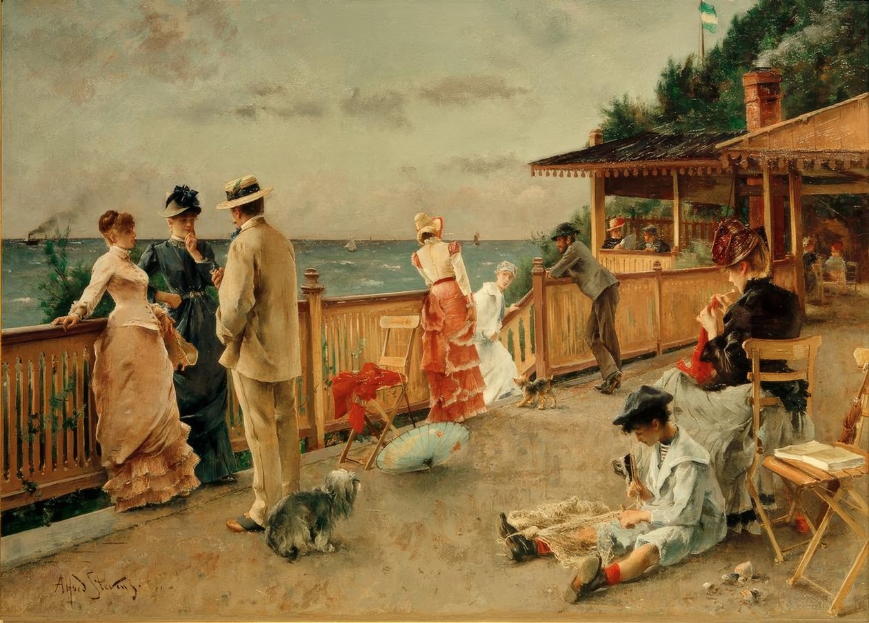 A.Stevens, Villa des Falaises, Sainte-Adresse by Alfred Emile Stevens
