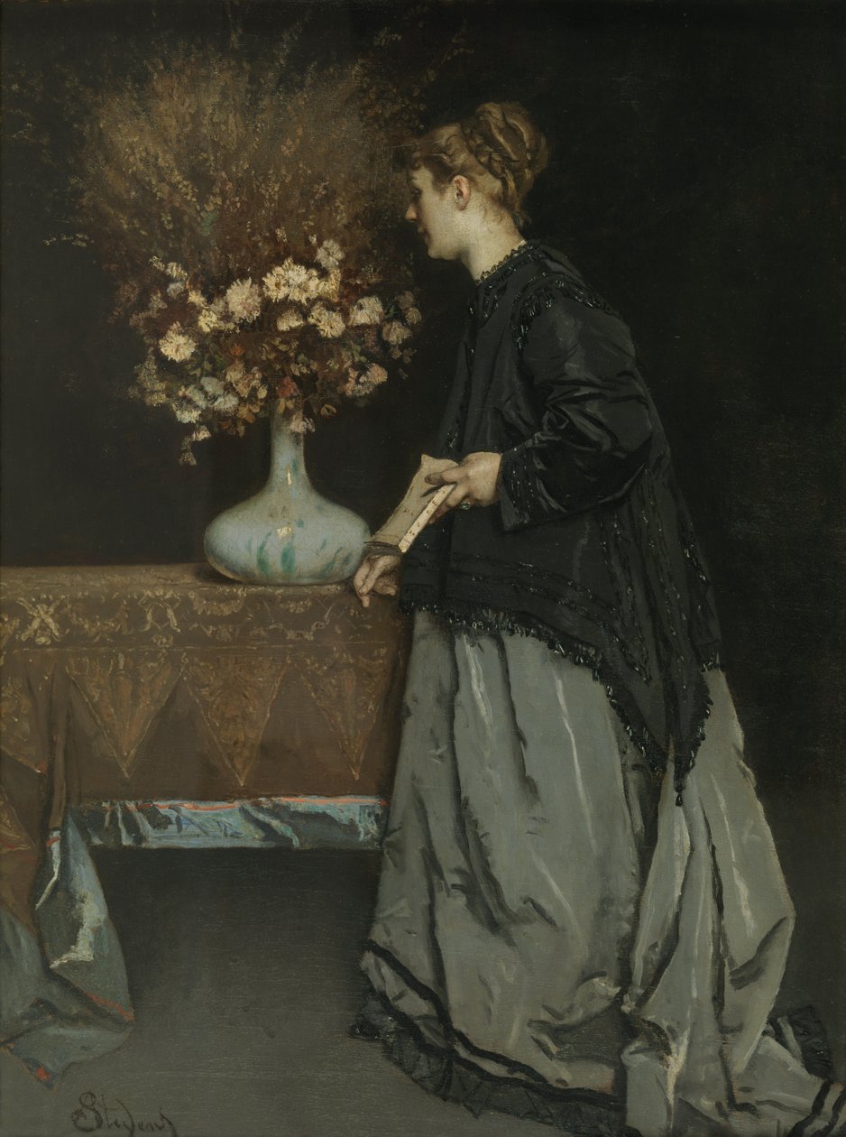 Sonbahar Çiçekleri, 1867 by Alfred Emile Stevens