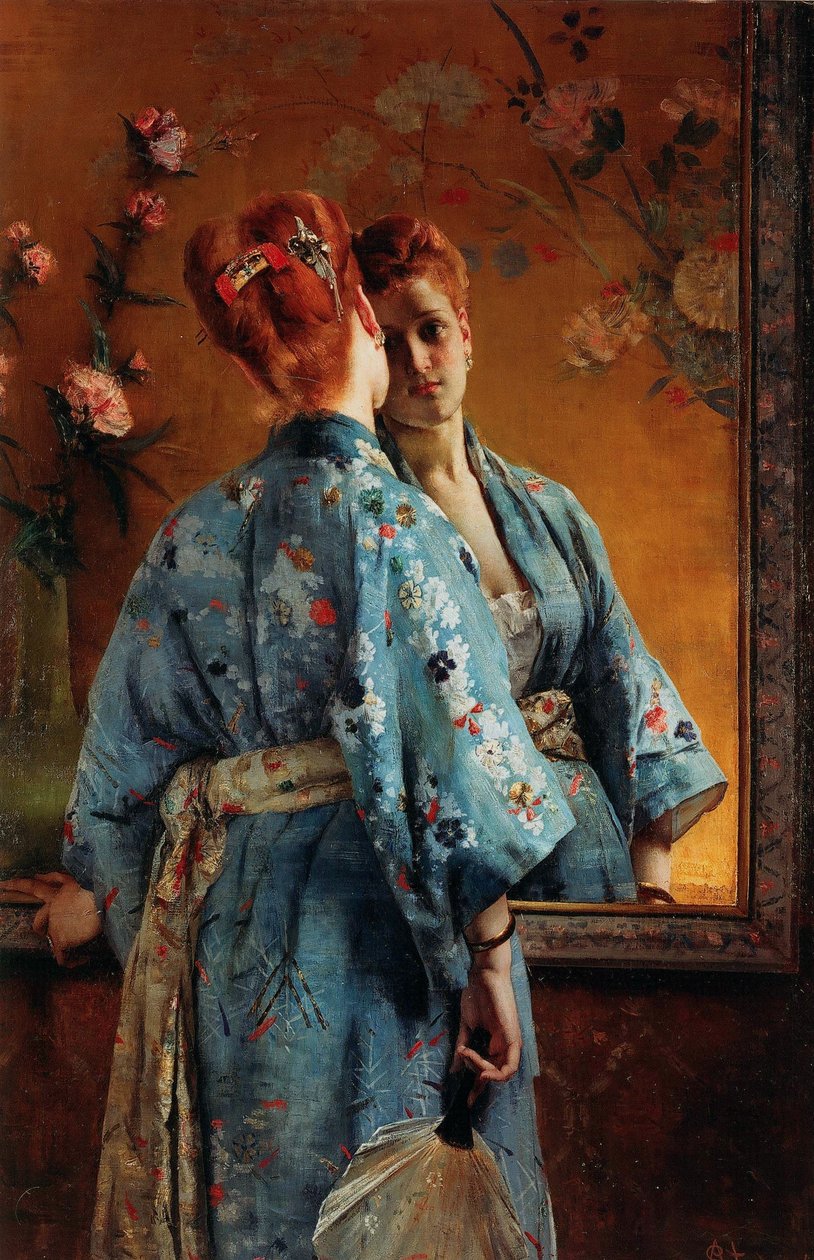Japon Parisienne, yaklaşık 1871-1874. by Alfred Emile Stevens