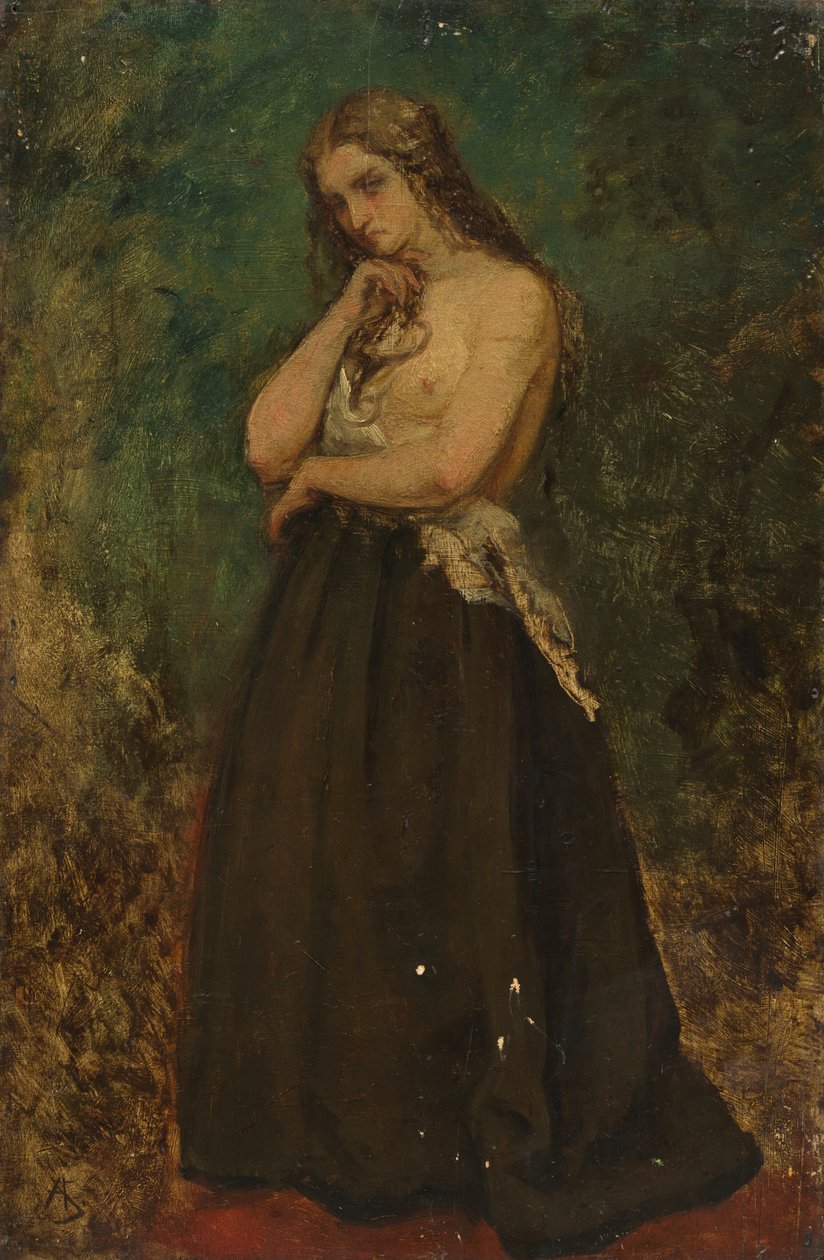 Bir Modelin İncelenmesi, 19. yüzyılın sonu - 20. yüzyılın başı. by Alfred Emile Stevens