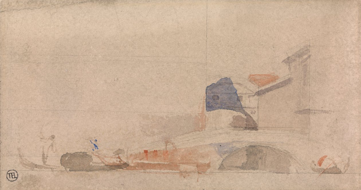 Ahlar Köprüsü, Venedik by Alfred Emile Stevens