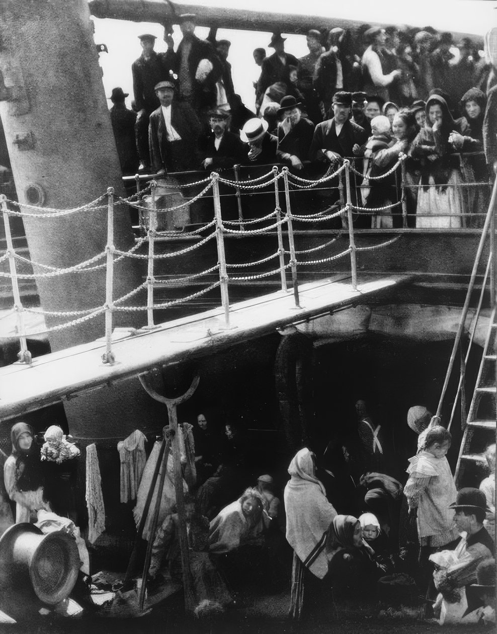 Auswandererschiff / Zwischendeck / Foto by Alfred Stieglitz