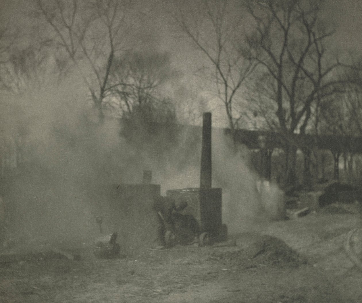 Kamera Çalışması: Asfalt Finişer, New York, 1892. by Alfred Stieglitz