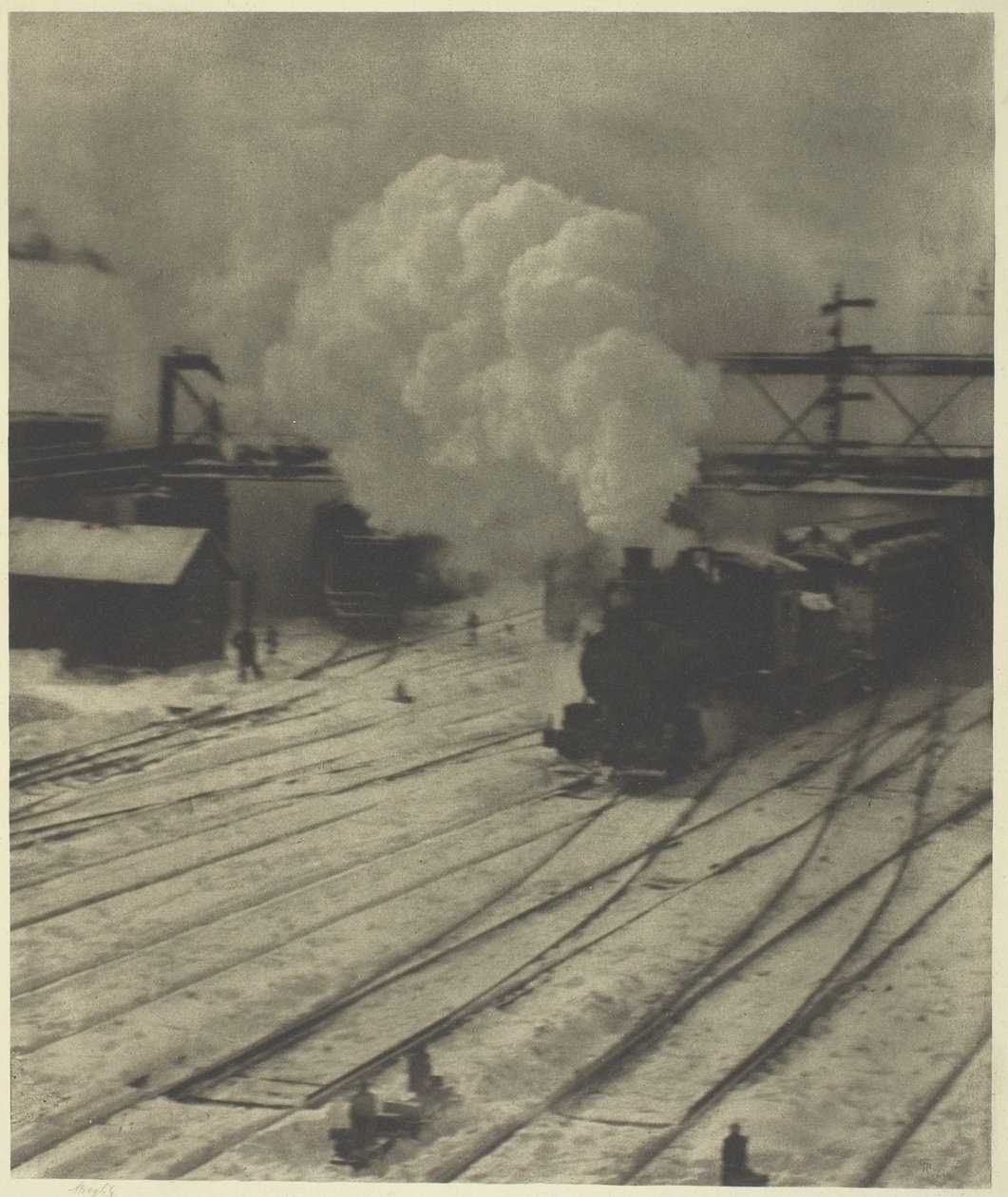 Demiryolu Bahçesi, Kış by Alfred Stieglitz