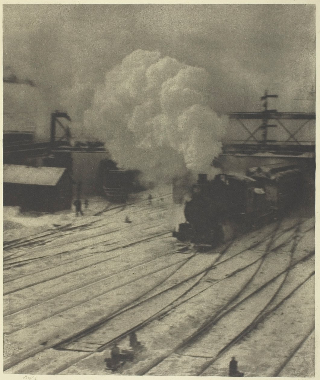 Demiryolu Bahçesi, Kış, 1903. by Alfred Stieglitz