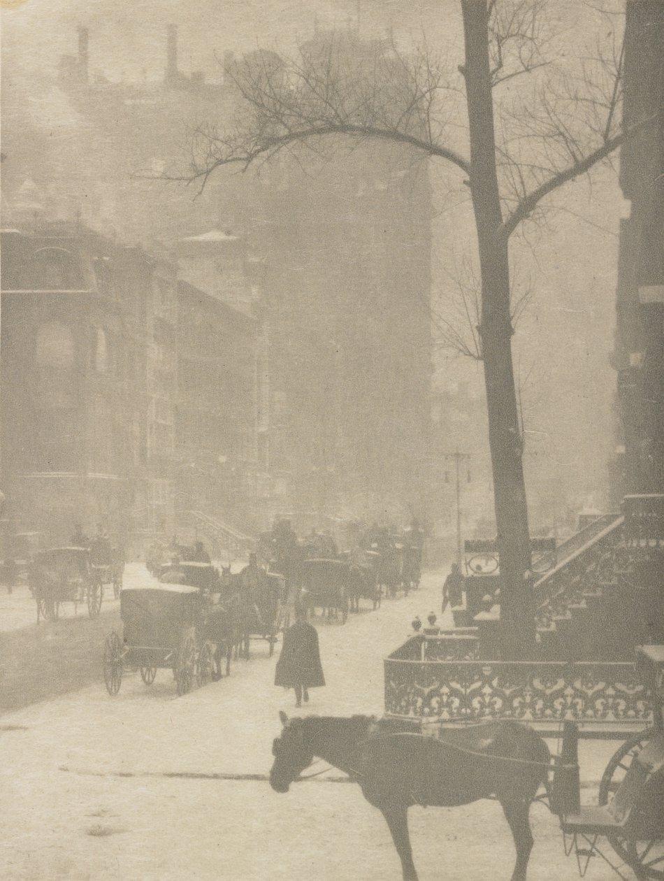 Sokak, Poster Tasarımı (fotogravür) by Alfred Stieglitz