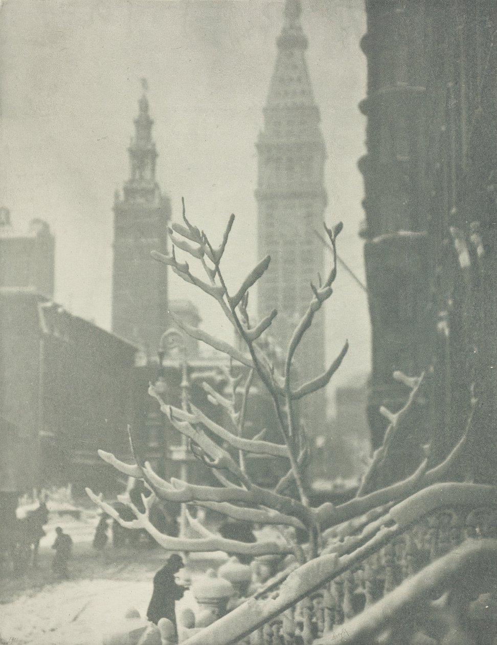 İki Kule, New York, 1911. by Alfred Stieglitz