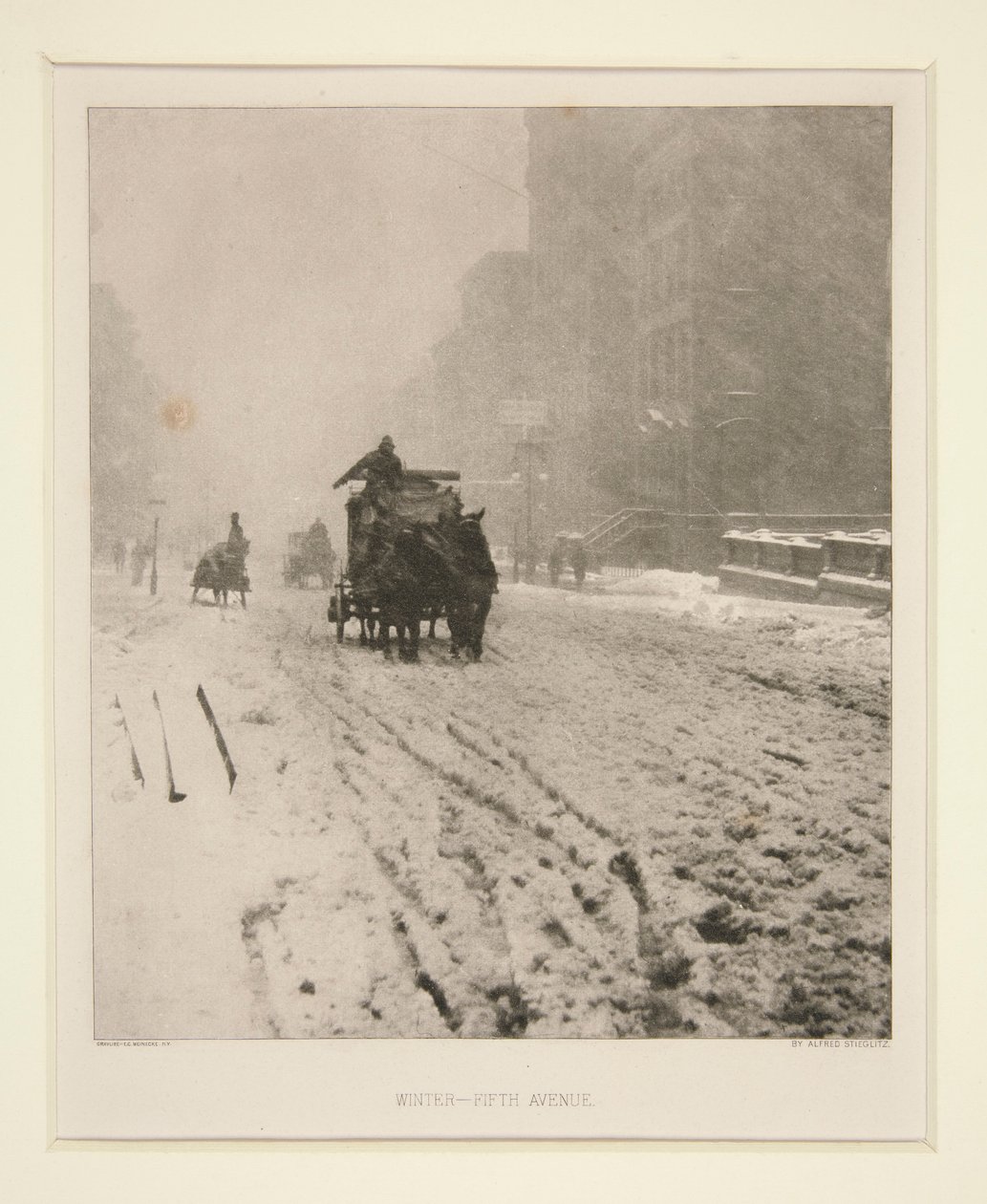 Kış - Beşinci Cadde by Alfred Stieglitz
