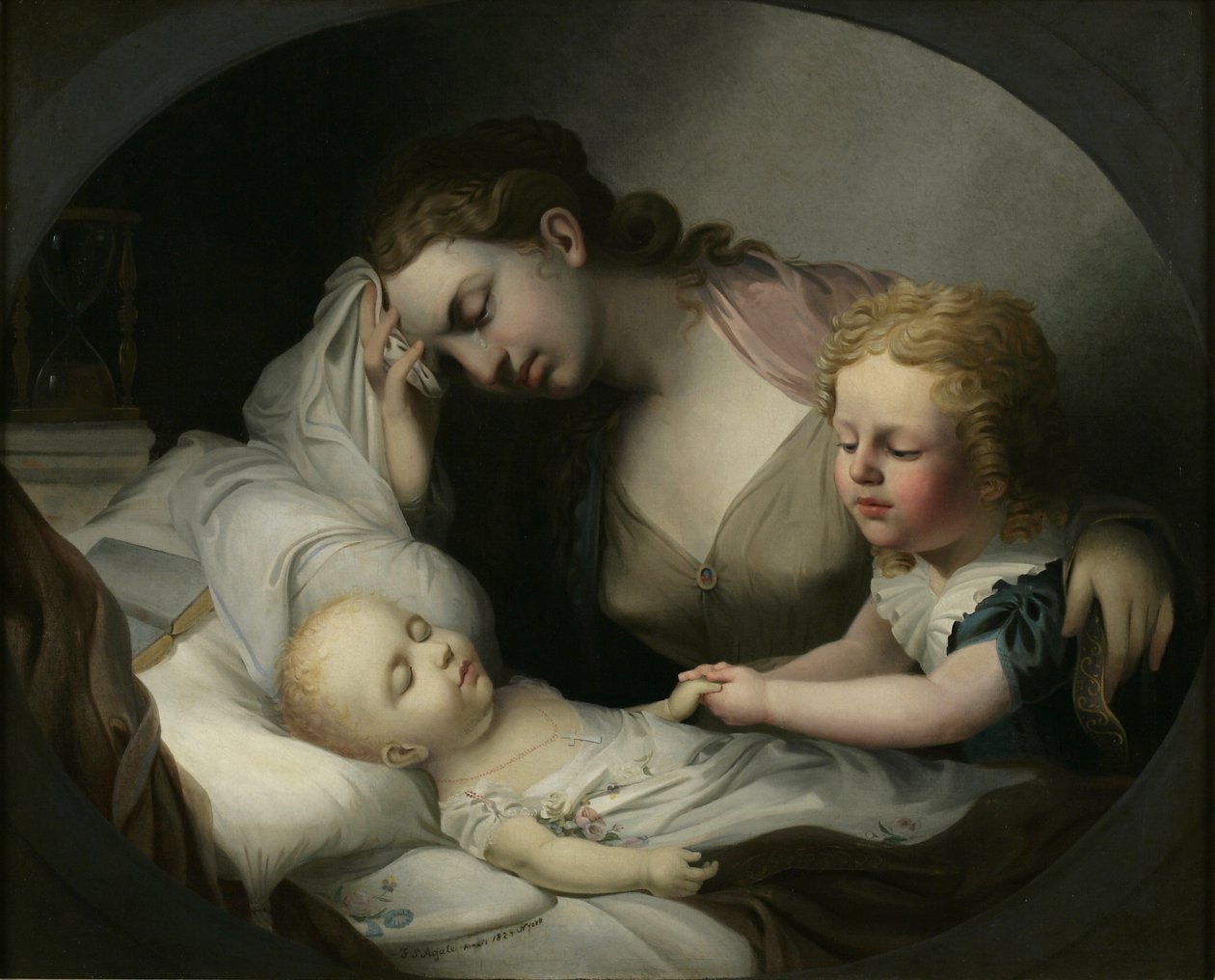 Çocuğuna Ağlayan Anne, 1824 by Alfred Thomas Agate
